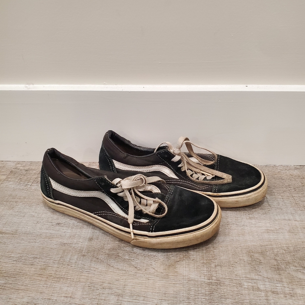 Vans Off The Wall Unisex Black Sneakers Size 7½ (Men) 9 (Women)